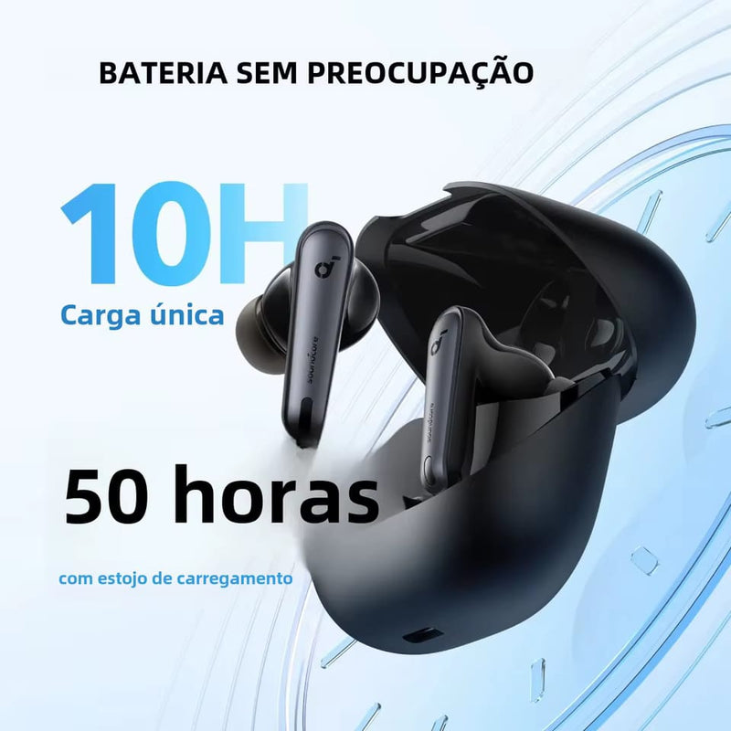 Soundcore by Anker Liberty 4 NC Fones de ouvido sem fio com cancelamento de ruído Fone de ouvido sem fio Bluetooth Fones de ouvido sem fio TWS