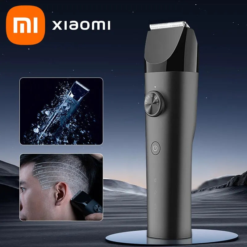 Xiaomi mijia máquina de cortar cabelo máquina de cortar cabelo 1/2 ipx7 à prova dwaterproof água profissional sem fio masculino corte cabelo barbeiro aparador