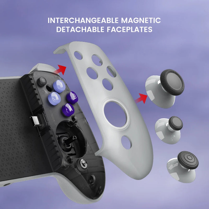 GAMESIR -gamepad g8 galileo para o telefone móvel, controlador de jogo com efeito hall, joystick para iphone 15 e  android