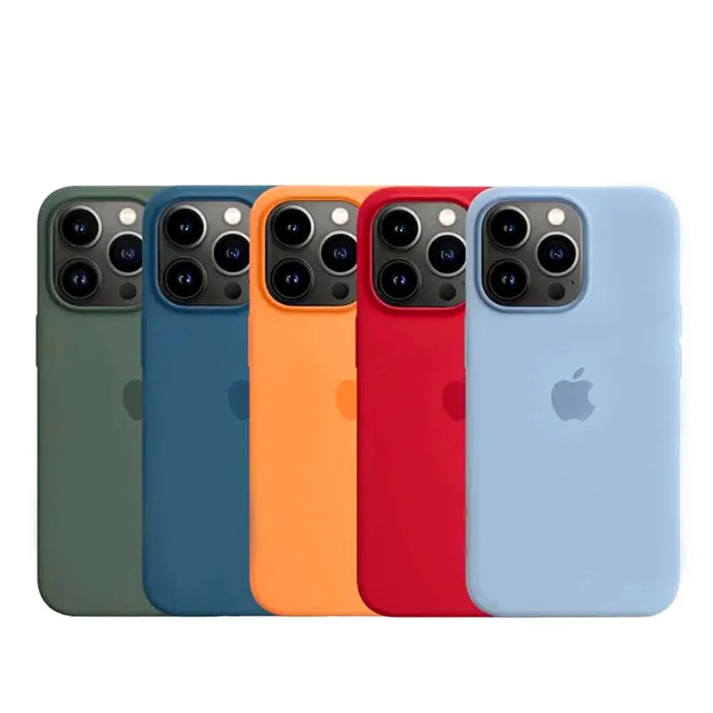 Capa de telefone de silicone líquido original para iphone 12 13 14 plus capas apple para iphone  14 13 12  pro max