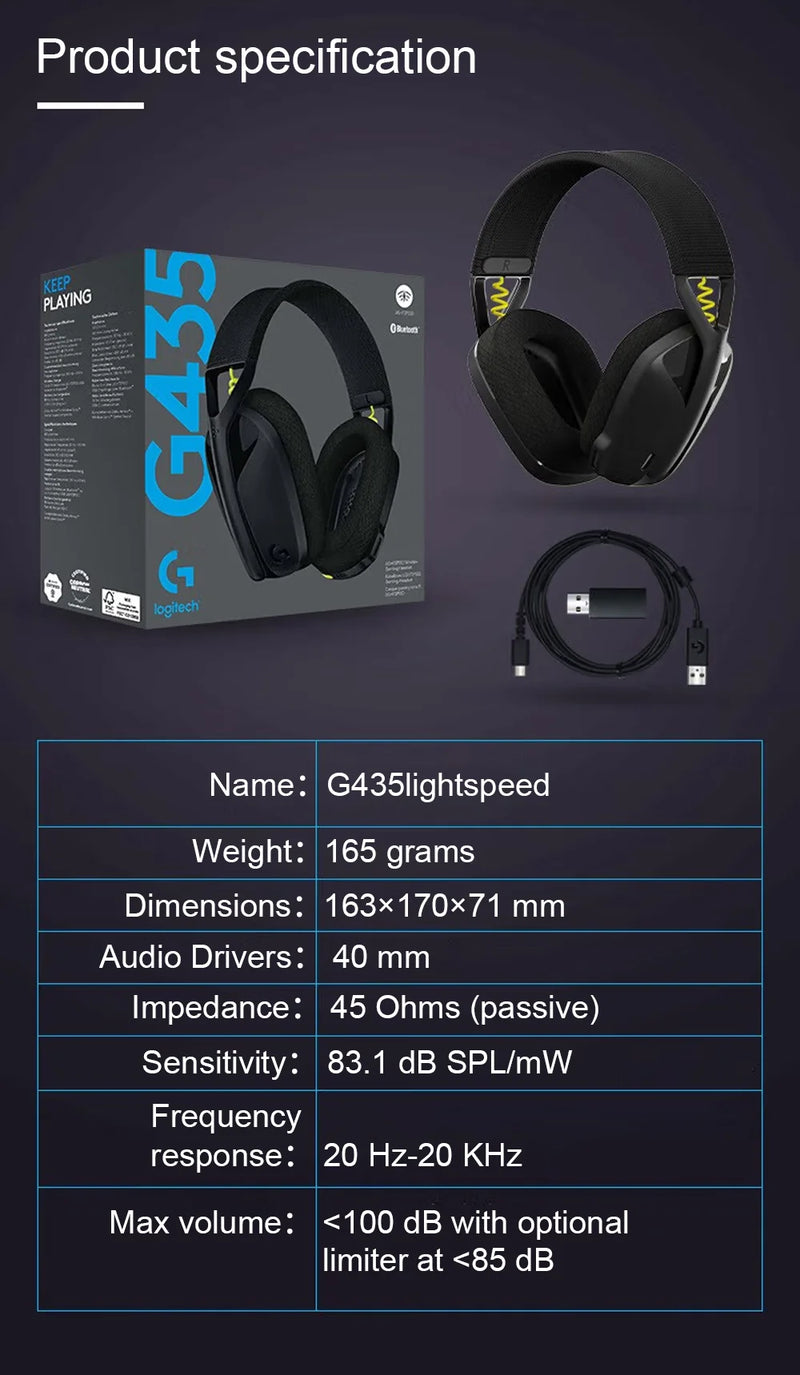 Fone de Ouvido Logitech G435