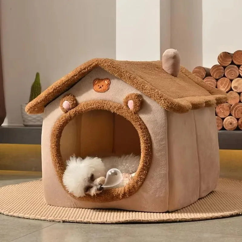 Casa dobrável para animais de estimação, removível, lavável, casa para gatos, sofá, cama para animais de estimação, para cães extra pequenos e gatos pequenos e médios