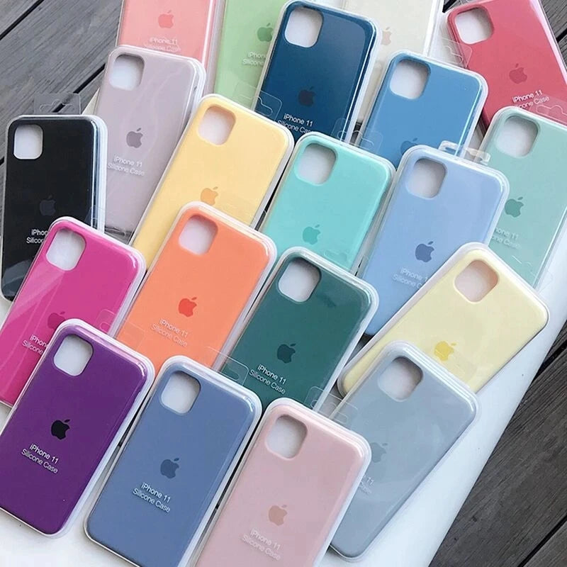 Capa de telefone de silicone líquido original para iphone 15 e 16 plus capas apple para iphone 16 e 15  pro max