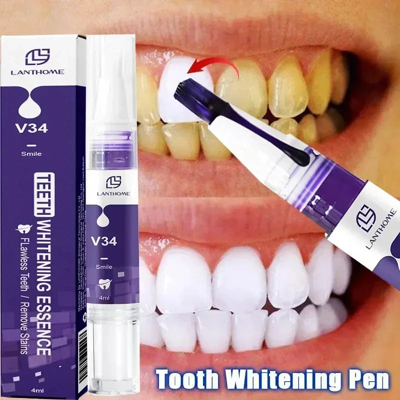 Dentes roxos Whitening Creme dental, Remover manchas de placa