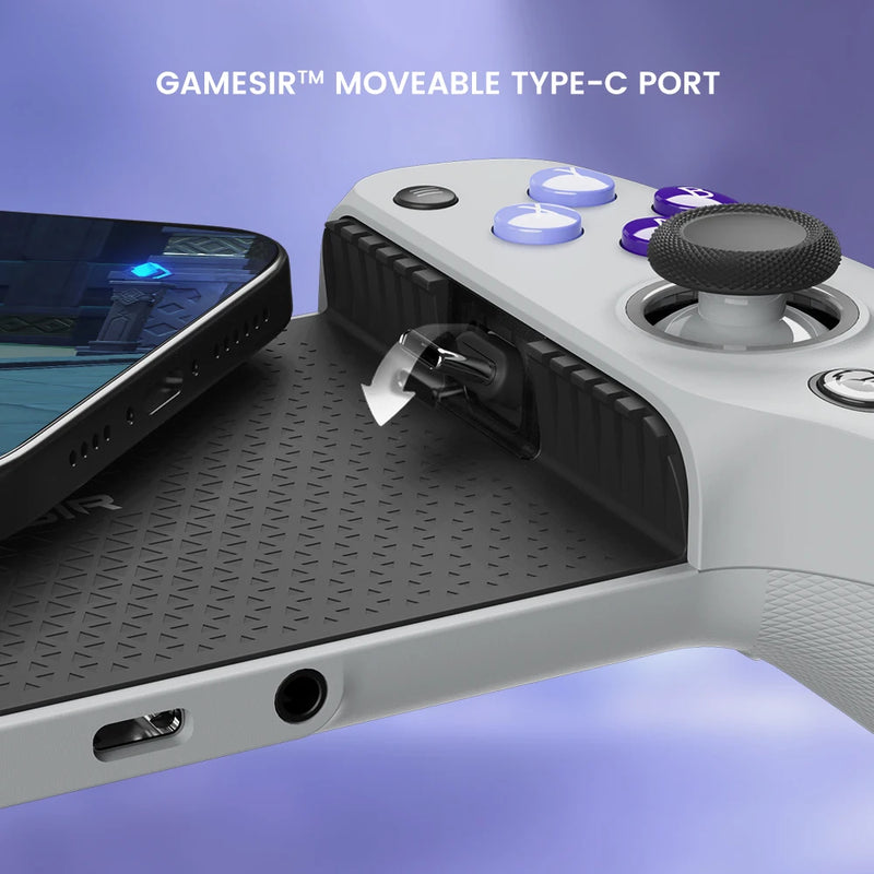 GAMESIR -gamepad g8 galileo para o telefone móvel, controlador de jogo com efeito hall, joystick para iphone 15 e  android