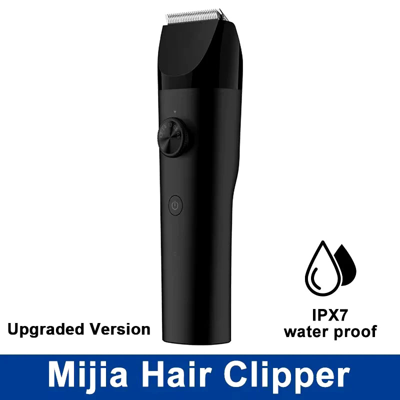 Xiaomi mijia máquina de cortar cabelo máquina de cortar cabelo 1/2 ipx7 à prova dwaterproof água profissional sem fio masculino corte cabelo barbeiro aparador