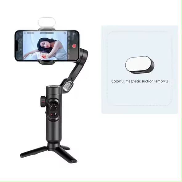 Estabilizador gimbal portátil de 3 eixos para smartphone